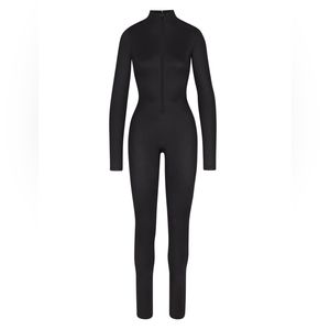 NWT Skims All-In-One Shine Mock Neck Long Sleeve Onsie